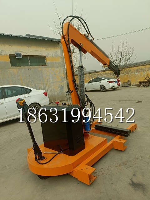 乐亭县自卸车厢随车吊 自制轮式四不像起重机 四驱平板吊 5吨 贵盛